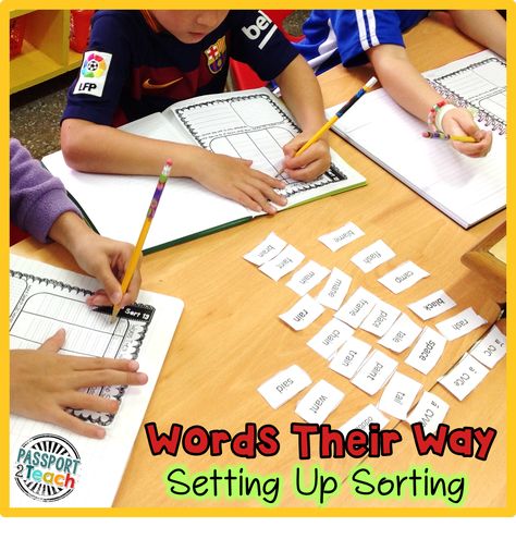 Words Their Way Organization, Words Their Way Sorts, Word Sort Activities, Words Their Way, Word Sort, Guide Words, Reading Stations, Teaching Organization, Word Work Centers