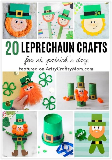 Leprechaun Crafts For Kids, Leprechaun Crafts, Cute Leprechaun, Leprechaun Tricks, Leprechaun Craft, Orange Craft, St Patricks Crafts, Leprechaun Trap, St Patricks Day Crafts For Kids