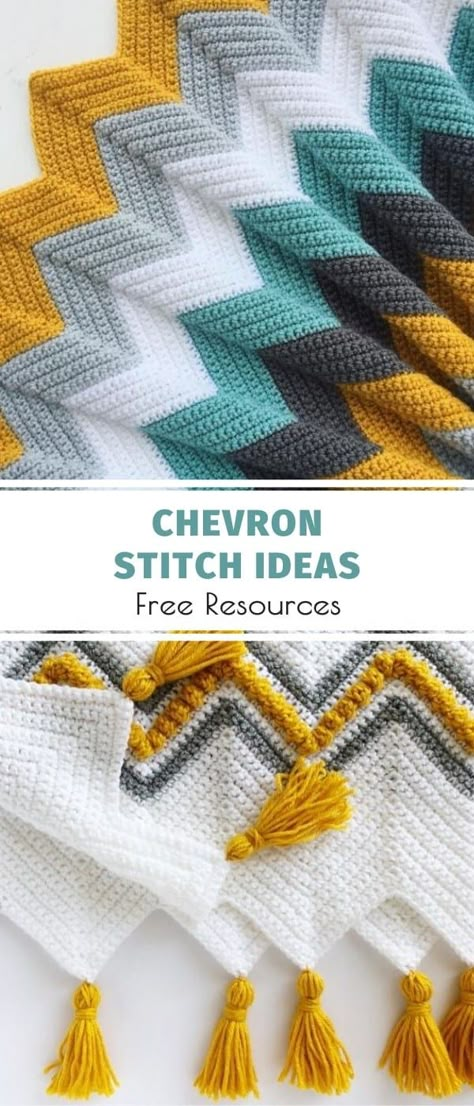 Border On Chevron Crochet Blanket, Large Chevron Crochet Blanket Pattern, How To Crochet Chevron Pattern, Crochet Chevron Stitch Tutorial, Chevron Throw Crochet Pattern, Crochet Chevron Pattern Free, Chunky Chevron Crochet Blanket, Free Chevron Crochet Pattern, Chevron Blanket Crochet Pattern Free