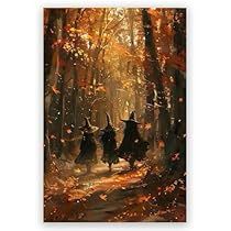 Beautiful Witches, Archway Decor, Maple Forest, Forest Vintage, Gothic Wall Decor, Three Witches, Gothic Wall Art, Halloween Retro, Forest Decor