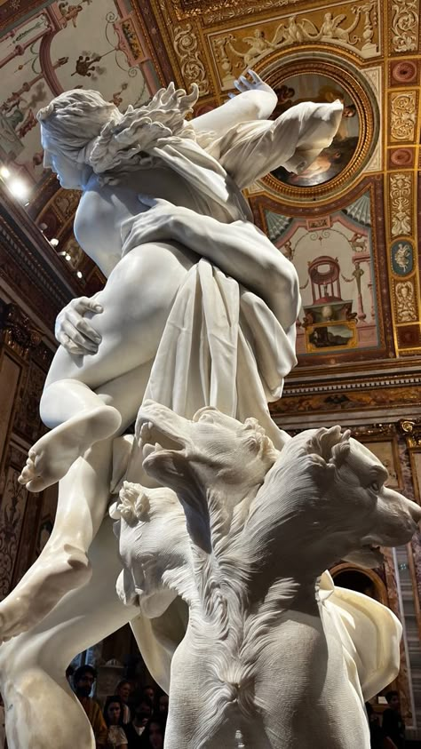 Borghese Gallery, Bernini Sculpture, Baroque Sculpture, Gian Lorenzo Bernini, Lorenzo Bernini, Greek Statues, Rennaissance Art, Greek Mythology Art, Art Of Love