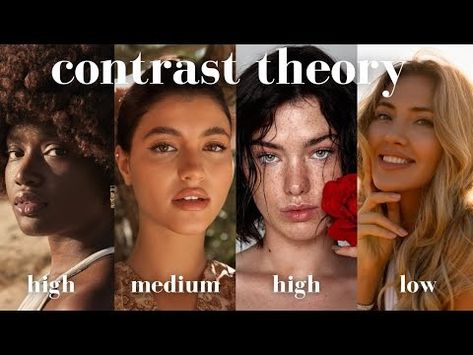 Are you high or low contrast? | CONTRAST THEORY - YouTube Low Contrast Style, Deep Low Contrast Makeup, Medium To High Contrast Makeup, Low Contrast Face, Light Low Contrast Makeup, Medium Low Contrast Makeup, Medium Contrast Outfits, Low Contrast Outfits, High Contrast Vs Low Contrast Face