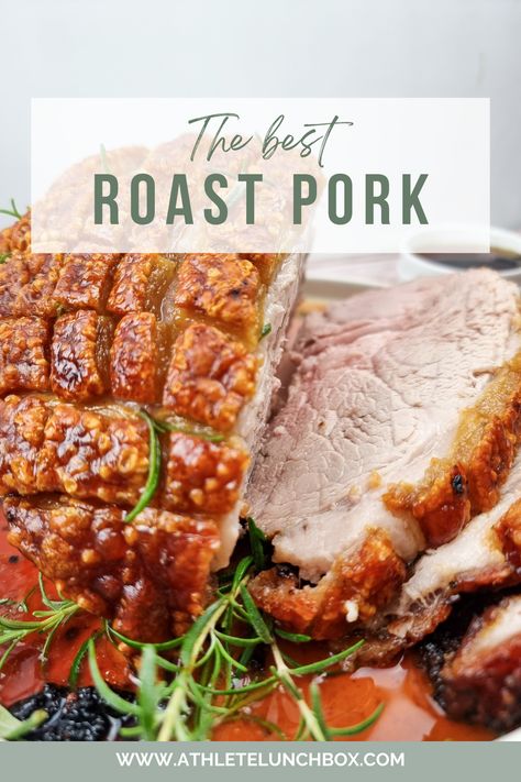 Best Roast Pork With Crackling, How To Make Crackling Pork, Pork Leg Roast Recipes Ovens, Leg Of Pork Recipes, Shoulder Of Pork Recipes, Roast Pork With Crackling, Roast Pork Dinner Sides, Leg Of Pork Roast Recipe, Pork Leg Roast Recipes Slow Cooker