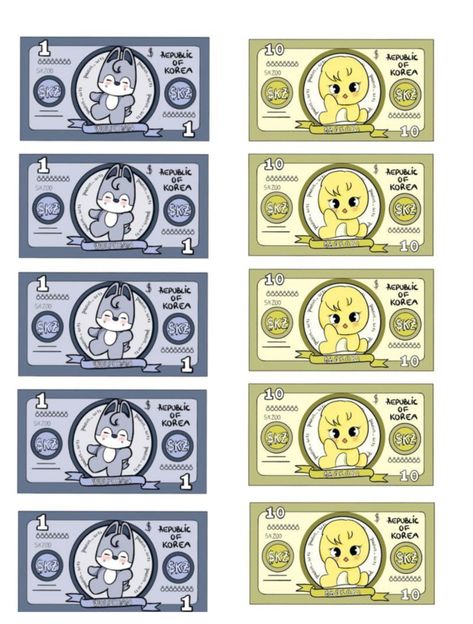 Vintage Aesthetic Stickers Printables, Kawaii Diy Crafts, Toy Money, Money Cat, Crazy Best Friends, Money Printables, Mermaid Birthday Cakes, Paper Dogs, Paper Toys Template