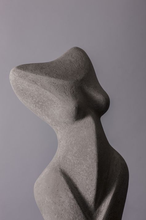 Standing Torso Series 1 View 2 - concrete - 33”h x 14”w  10”d Ceramic Sculpture Figurative, Sculpture Design, Female Torso, Sculptures Céramiques, Contemporary Sculpture, Stone Sculpture, Modern Sculpture, Figurative Sculpture, Sculpture Clay