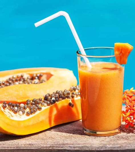 Benefits Of Papaya, Papaya Juice, Ripe Papaya, Salsa Fresca, Juicing Benefits, Juicing For Health, Healthy Detox, Healthy Diet Recipes, Juice Cleanse