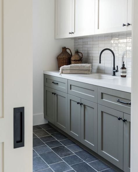 Best Mudroom Paint Colors: Our Favorite Hues - Mindy Gayer Design Co. Mudroom Paint, Mudroom Paint Color, Kitchen Floor Plan, Custom Floating Shelves, The Shade Store, Greige Paint Colors, Lakefront Living, Dark Paint Colors, Front Door Paint Colors