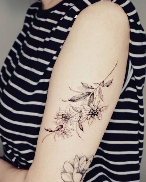 . Edelweiss . . . . #꽃타투 #tattooed #tattoo #floraltattoo #flowertattoo #edelweisstattoo #finelinetattoo #canadatattoo #tattoolife… | Instagram Edelweiss Tattoo, Moutain Tattoos, Canada Tattoo, Dragonfly Tattoo Design, Bouquet Tattoo, Tattoo Desings, Dragonfly Tattoo, Tattoo Project, Small Tattoo Designs