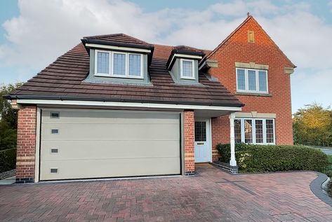 Light Grey Garage Doors | Thomas Sanderson Bathroom Shutters, Grey Garage Doors, Bedroom Shutters, Bay Window Blinds, Grey Garage, Bay Window Shutters, Cafe Shutters, Blinds For French Doors, Shutters Living Room