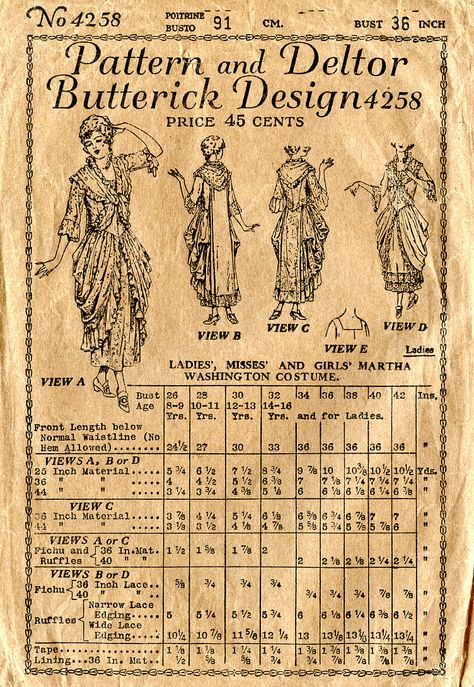 Free Vintage Sewing Pattern Printables, Martha Washington Costume, Victorian Advertisements, Memory Journals, Lace Journal, Sewing Journal, Martha Washington, Costume Sewing Patterns, Home Sewing