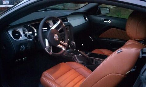 This is exactly the inside of mine! Mustang- black & saddle interior Mustang Gt500 Black, 2013 Mustang, Mustang Black, Mustang 2005, Black Saddle, Mustang Gt500, Future Car, Ford Mustang, Mustang