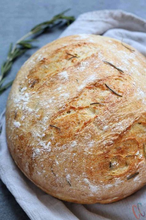 Rosemary No Knead Bread, Instant Pot Bread, Pot Bread, Rosemary Bread, Knead Bread Recipe, Holiday Dinner Table, Knead Bread, No Knead Bread, No Knead