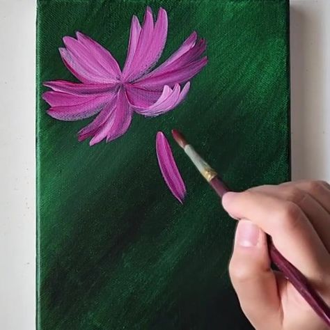 3.7K views · 119 reactions | Draw Cosmos Flowers / Acrylic Painting for Beginners | By Painting Skills | Facebook Draw Cosmos, Cosmos Painting, Flowers Acrylic Painting, Flowers Acrylic, Painting Skills, Cosmos Flowers, Painting For Beginners, Acrylic Painting For Beginners, Birth Flower