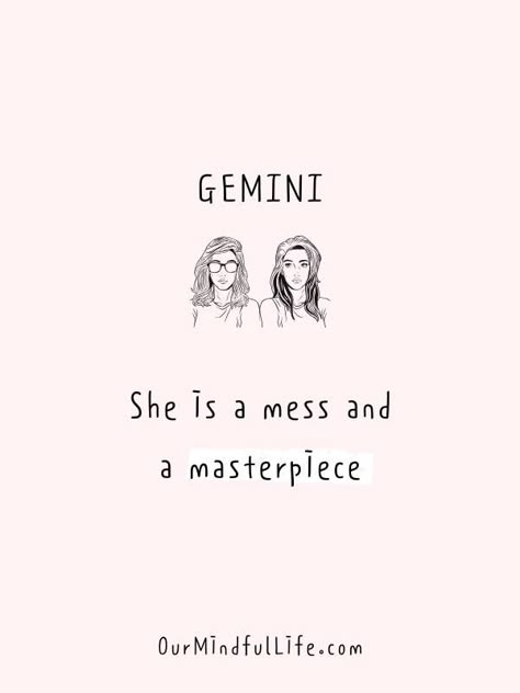 She Is Mess But She Is Masterpiece Tattoo, Gemini Quotes Aesthetic, Gemini Captions, Gemini Girl Aesthetic, Gemini Sign Art, Gemini Asthetic, She Is Gemini, Quotes Gemini, Mess Quotes