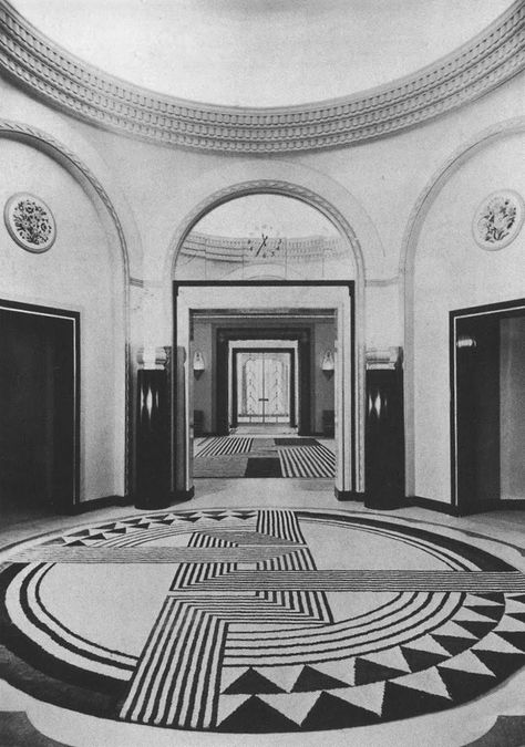 Marion Dorn, 1935 Claridges Hotel London, Maximalism Decor, Claridges Hotel, Midland Hotel, Art Deco Carpet, Art Deco Inspiration, Art Deco Interior Design, Art Deco Architecture, London Hotels