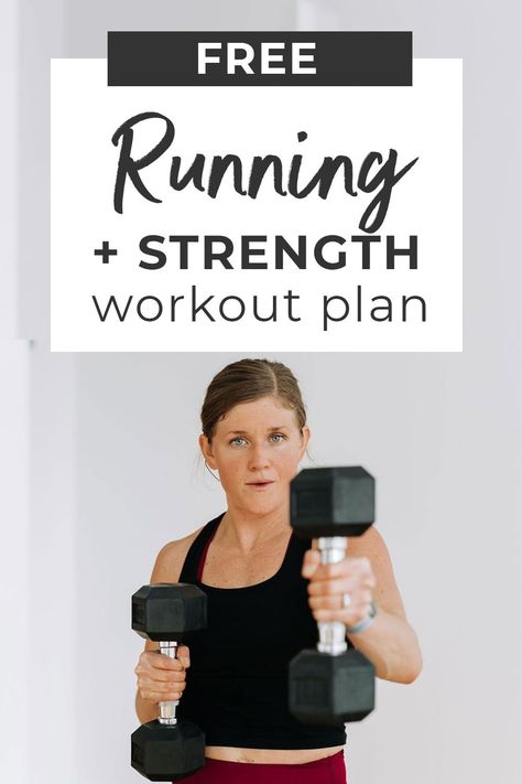 How do you combine strength training and running? Enter this realistic, 2-Week Strength Training AND Running Workout Plan. This lift and run training schedule is designed to help you build strength and run faster (with options for beginner runners too)! This 2-week running workout plan is designed to strengthen the power generating muscles runners rely on, increase upper body strength (often neglected by runners) AND hit your weekly mileage goals with this training schedule! Strength Workout Plan, Weight Lifting Plan, Weight Training Schedule, Running Workout Plan, Training For Runners, Strength Training Plan, Strenght Training, Weight Training Plan, Marathon Training Schedule