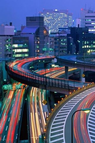 Tokyo Highway Jdm Wallpaper, Tokyo Night, Tokyo Tower, Winding Road, Japan Photo, Retro Wallpaper, Yamaguchi, Long Exposure, Night City