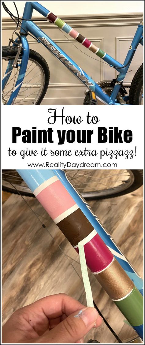 Diy Bike Paint Job, Paint Bike Diy, Bicycle Makeover, Rainbow Bike, Cycle Painting, Bicycle Paint Job, Paint Bike, Road Bike Frames, Biking Diy