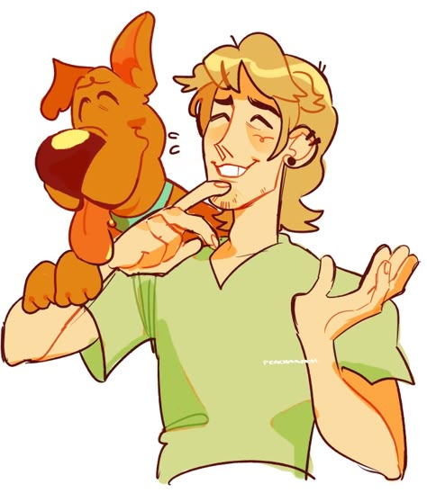 Scooby Doo Shaggy X Fred, Scooby Doo Fanart, Scooby Doo Art, Shaggy Scooby Doo, Mystery Gang, Scooby Doo Pictures, Scooby Doo Mystery Inc, Shaggy Rogers, Scooby Doo Images