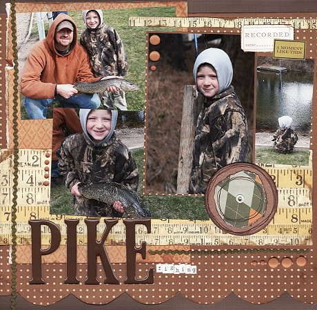 Searchwords: **Pike Fishing** Hunting Scrapbook, Scrapbooking Sports, Fall Scrapbook Layouts, Travel Scrapbook Pages, Fall Scrapbook, Pike Fishing, Cute Stuff, Turkey Hunting, Pink Owl