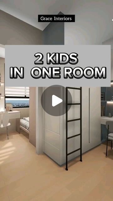 2 Beds One Room Small Spaces, Shared Room Divider Ideas Kids, Convert 1 Bedroom Into 2, Small Room With Twin Bed Ideas, Small Twins Bedroom Ideas, Modern Twin Bedroom Ideas, Divide Room Into Two Spaces Kids Bedroom, Tiny Room Ideas Bedrooms For Two, One Room Into Two Bedrooms