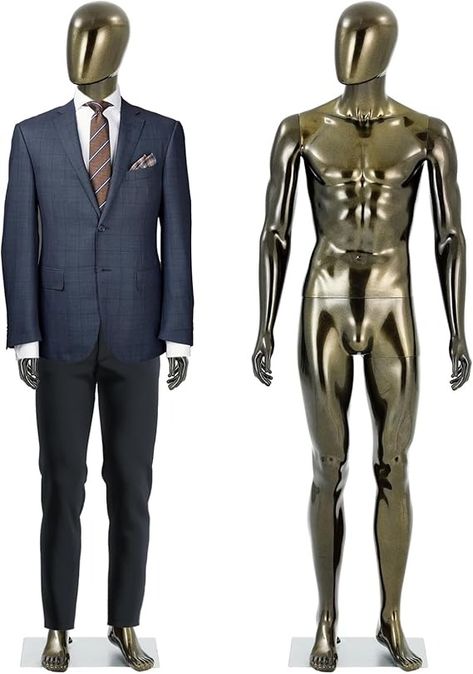 Amazon.com: Male Mannequin Full Body Bronze - 74" Realistic Adjustable Manequins Detachable Man Manequins Stand Metal Base for Display : Industrial & Scientific Male Mannequin, Display Mannequins, Metal Base, Full Body, Star Wars