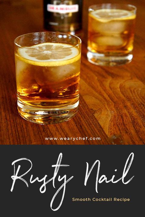 Rusty Nail Cocktail, Food Recipes Vegetarian, Citrus Cocktails, Classic Cocktail Recipes, Rusty Nail, Sweet Cocktails, Classic Cocktail, Alcohol Drink Recipes, Recipes Vegetarian