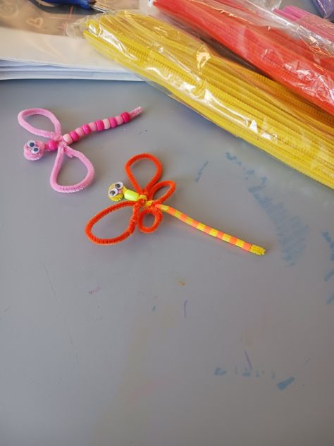 Pipe Cleaner Dragonflies Cheetahs, Pipe Cleaner, Dragonflies, Cinnamon Sticks, Infinity Bracelet