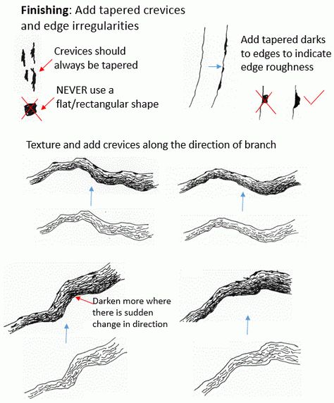 How To Draw Branches, Draw Tree Branches, Drawing Branches, Draw Tree, Ink Tutorial, Branch Drawing, Ink Drawing Techniques, Pen And Ink Drawings, Ink Pen Art