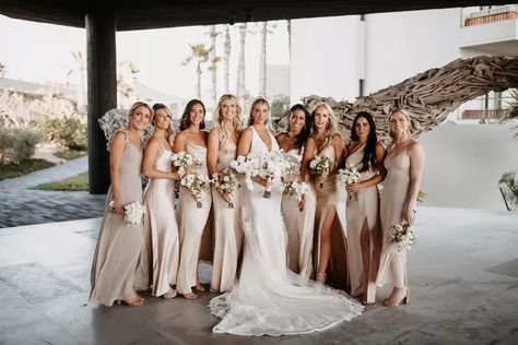 Desert Wedding Bridal Party, Cabo Wedding Bridal Party, Cabo Bridesmaid Dresses, Beach Bridesmaid Dresses Boho, Cabo Wedding Dress, Destination Wedding Bridesmaid Dresses, Beach Wedding Bridal Party, Bridal Party Beach, Mix Match Bridesmaid Dresses