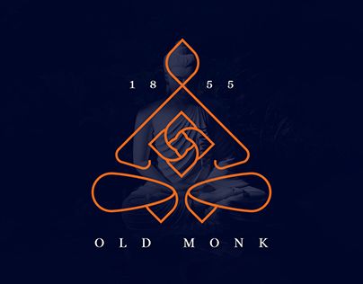 Monk Logo Design, Monk Logo, Zen Logo, Buddha Logo, Old Monk, Prayer Hands, Logo Desing, Design Advertising, Graphic Design Advertising