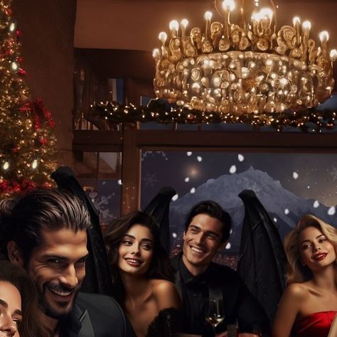 Soluna🌙 on Instagram: "Merry Christmas from the Inner Circle🎄 • Cassian teasing Az and all of them laughing at his jokes as per usual😂 👤: Nesta, Cassian, Feyre, Rhysand, Morrigan, Amren, Elain, Azriel 📖: ACOTAR Series by SJM • • • #feyre #feyreandrhysand #acomaf #acotarseries #acotartok #acotarfanart #acotaredit #bookstagram #booksbooksbooks #bookart #bookaesthetic #bookish #booklover #bookrecs #acotar #romantasybooks #fantasyromance #fantasybooks #fantasyart #readersofinstagram #booknerd #bookaddict #booklovers #bookcommunity #holidayswithsoluna" Rhysand And Morrigan, Amren Acotar, Nesta Cassian, Cassian And Nesta, Azriel Acotar, Feyre Rhysand, The Inner Circle, Feyre And Rhysand, Acotar Series