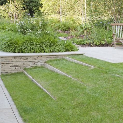 Garden Ideas To Make, Orchard Garden, Eco Garden, Sloped Backyard, Stone Steps, Garden Stairs, Sloped Garden, Garden Steps, Longwood Gardens