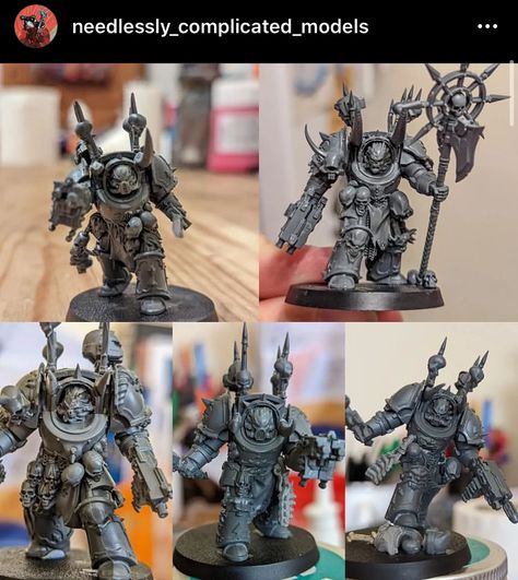 Chaos Space Marines Conversion, Gal Vorbak, Chaos Terminator, 40k Kitbash, Word Bearers, Chaos Space Marines, Chaos 40k, Night Lords, 40k Conversions