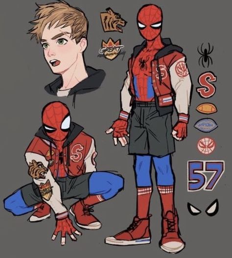 Spiderman Design Suit, Spiderman Oc Poses, Spiderman Villain Oc, Spidersonas Male, Spiderman Oc Art Male, Outfit Ideas For Characters, Spider Sonas Male, Spiderverse Oc Male, Spider Oc Male