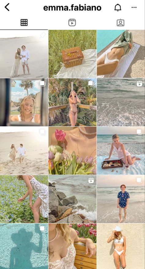 Ethereal Instagram Feed, Beachy Instagram Feed, Soft Girl Instagram Feed, Soft Instagram Feed, Cottagecore Instagram Feed, Summer Insta Feed, Insta Recreate, Instagram News Feed, Cottagecore Instagram