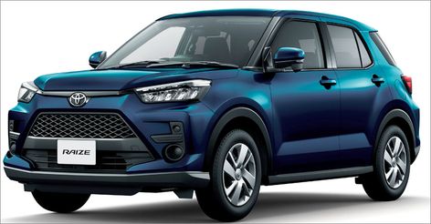 The sub-4 metre SUV has been developed by Toyota's subsidiary Daihatsu..Toyota Raize. Japan launch. India. small SUV Toyota Raize 2022, Toyota Raize, Black Cladding, Small Suv, Japanese Market, World News Today, Suv Cars, Suzuki Jimny, Kerala India