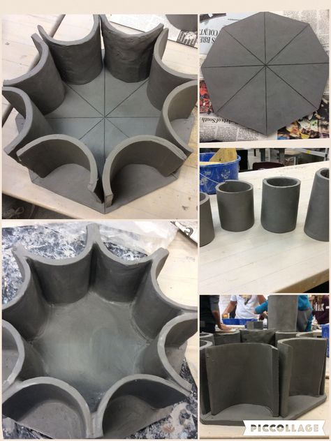 Slab Container - Part 1🕸🕸🕸 Ceramic Slab Box Ideas, Slab Built Ceramics, Slab Building Pottery, Clay Slab Projects, Slab Clay Projects, Slabs Ceramics Ideas, Slab Container, Clay Box, Slab Ceramics