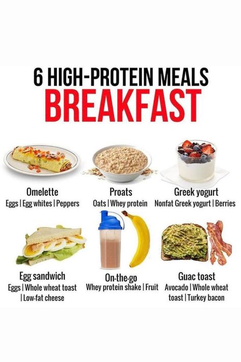 Here are six high-protein breakfast ideas. You might try it. #protein #highproteins #breakfast #breakfastideas #meals #diet Protein Meals Breakfast, High Protein Meals Breakfast, Good Breakfast Ideas, Fruit Protein Shakes, High Protein Breakfast Ideas, Protein Breakfast Ideas, Healthy High Protein Breakfast, Healthy Weight Gain Foods, Meals Breakfast