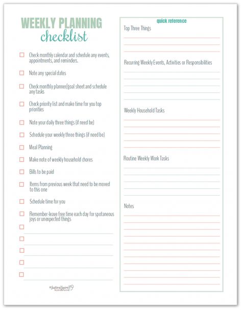 Weekly Planning Checklist makes weekly planning super easy Life Management Binder, 2024 Planning, Annual Planning, Monthly Planning, House Wife, Life Binder, Home Management Binder, Life Management, Passion Planner