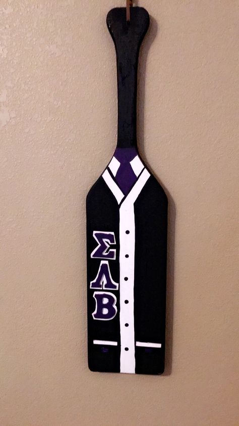 Sigma Lambda Beta boyfriend graduation paddle                                                                                                                                                                                 More Greek Paddles Fraternity, Graduation Paddle, Frat Paddles, Paddle Designs, Boyfriend Graduation, Sigma Lambda Beta, Sigma Lambda Gamma, Greek Crafts, Paddle Ideas