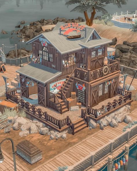 Sims 4 Fisherman Cc, Sims Brindleton Bay, Brindelton Bay Sims 4, Sims 4 Boat House, Brindelton Bay House Sims, Sims 4 Brindleton Bay Builds, Brindleton Bay House Sims 4, Brindleton Bay Sims 4, Sims 4 Brindleton Bay House