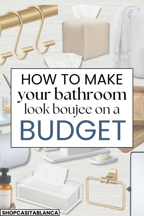 Give your small bathroom a budget-friendly makeover with these quick updates! Explore affordable options to refresh your space without the hassle. From bath remodel essentials to simple decor touches, elevate your bathroom in no time. Guest Bathroom Decor Inspiration, Spa-inspired Bathroom Decor Ideas, How To Decorate A Bathroom, Airbnb Bathroom Ideas, Guest Bathroom Ideas Decor, Small Bathroom Refresh, Bathroom Refresh On A Budget, Bathroom Updates On A Budget, Elevate Bathroom