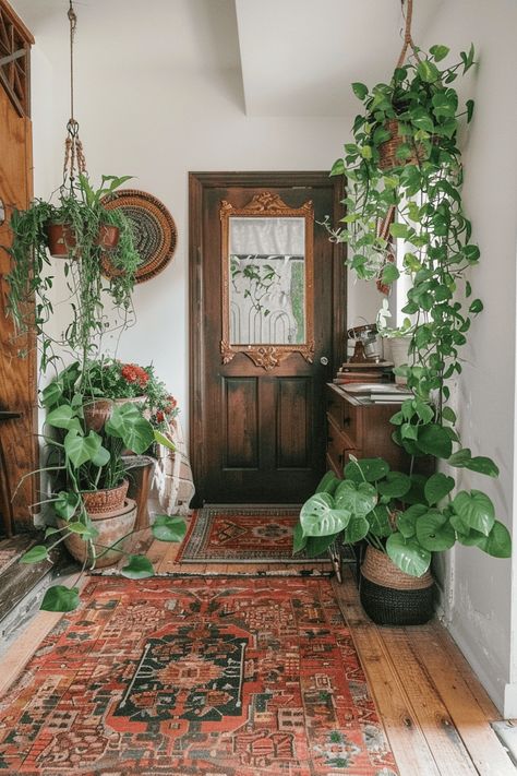 41 Mudroom and Entryway Ideas With Tips To Create Your Own Small Front Entrance Ideas Interior, Grand Millenial Entryway, Spanish Style Entryway, Front Door Styling, House Entryway Ideas, Mcm Entryway, Long Narrow Hallway Ideas, Japandi Entryway, Front Door Entryway Ideas