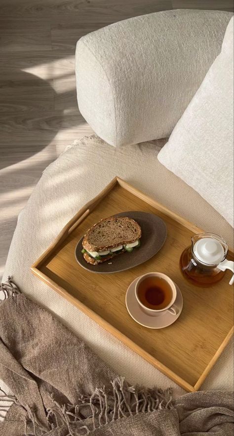 Tea Tray Aesthetic, Tray Aesthetic, Aesthetic Morning, Health Facts Food, Breakfast Platter, Coffee Shot, Instagram Photo Frame, Breakfast Tray, Healthy Lifestyle Food