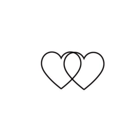 Interlinked Hearts Tattoo, Two Hearts Connected Tattoo, Intertwined Hearts Tattoo, Interlocking Heart Tattoo, 2 Hearts Tattoo, Double Heart Tattoo, Two Hearts Tattoo, Little Heart Tattoos, Heart Tat