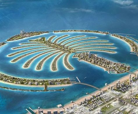 Man Made Island, Palm Island, Dubai Real Estate, Palm Jumeirah, Travel Locations, Travel Aesthetic, Hotels And Resorts, In Dubai, Cityscape