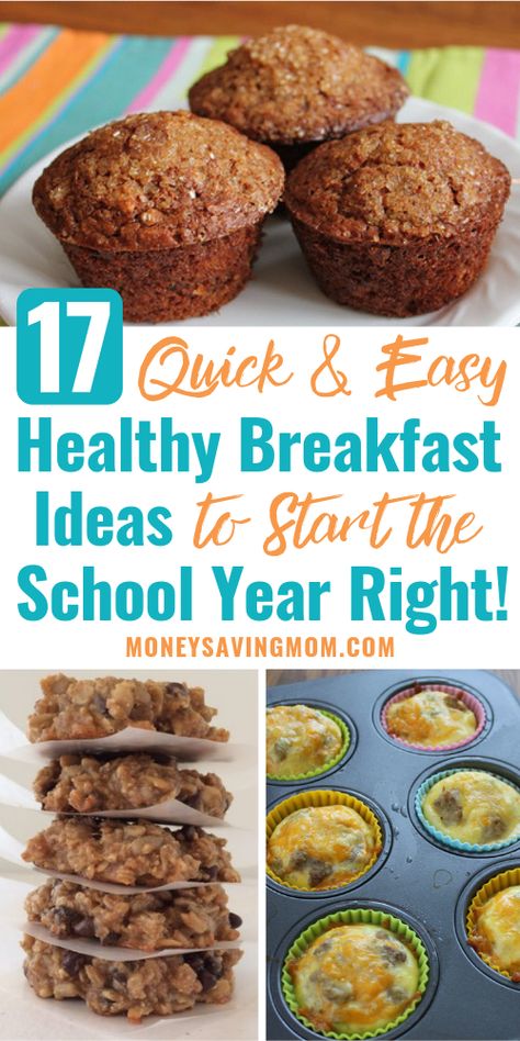 Looking for back to school breakfasts for kids? These are quick, easy, and healthy ideas! #breakfast #backtoschool #easymeals #kids #family #grocerybudget Breakfast Recipes For Kids, Quick Easy Healthy Breakfast, Homemade Instant Oatmeal, Healthy Breakfast For Kids, Menu Sarapan Sehat, Back To School Breakfast, Healthy Afternoon Snacks, School Breakfast, Healthy Breakfast Ideas