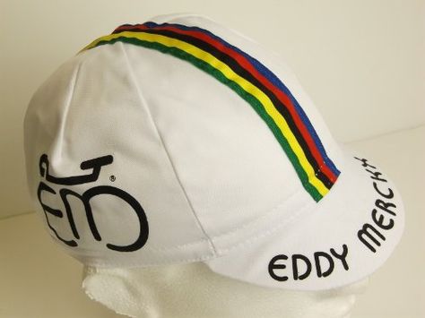 Eddy Merckx Retro Cotton Cycling Cap APIS https://www.amazon.co.uk/dp/B00EF47N3E/ref=cm_sw_r_pi_dp_x_O2E8xbD5B4C5S Bike Cap, Vintage Cycles, Branded Caps, Cycling Gifts, Outdoor Cap, Cycling Team, Cycling Cap, Vintage Cap, Cycling Accessories