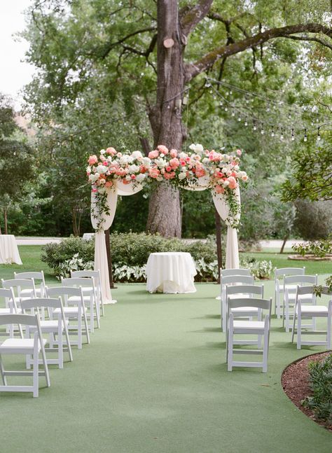 Garden Wedding Ceremony Arch, Wedding Chuppah Flowers, Huppah Wedding, Houstonian Hotel, Ceremony Backdrop Outdoor, Wedding Cermony, Chuppah Flowers, Outdoor Wedding Backdrops, White Wedding Arch